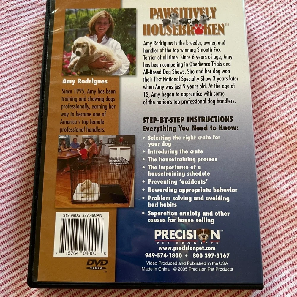 Pawsitively Housebroken Lessons For A Lifetime Dog Pet Crate Training DVD